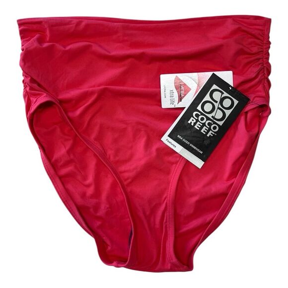 NWT Coco Reef | Women's Classic Solids High Esteem Bikini Bottoms Papaya S - Picture 4 of 13